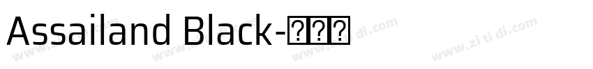 Assailand Black字体转换
